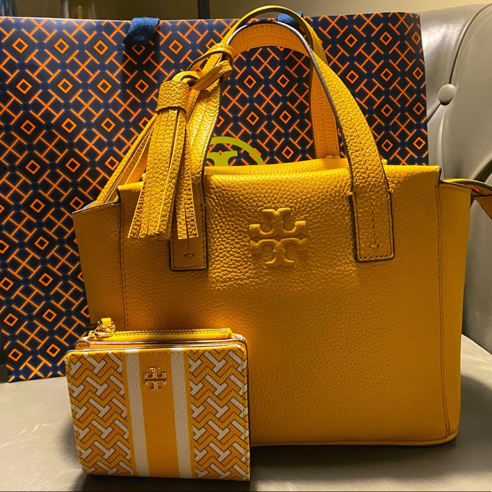 Tory Burch slouchy Thea mini satchel / mini ZagZip